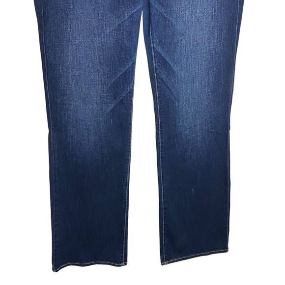 American Eagle Jeans Womens 14 Long Bootcut Slim Boot Denim Stretch Dark Wash - Picture 5 of 13